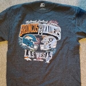 Commemorative Broncos vs Raiders Las Vegas T-Shirt